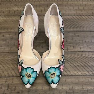 Floral Embroidered Women's Shoes